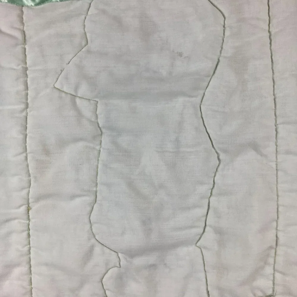 Vintage Handmade Baby Quilt Dutch Boy & Girl‎ with Sunbonnet 32 x 40